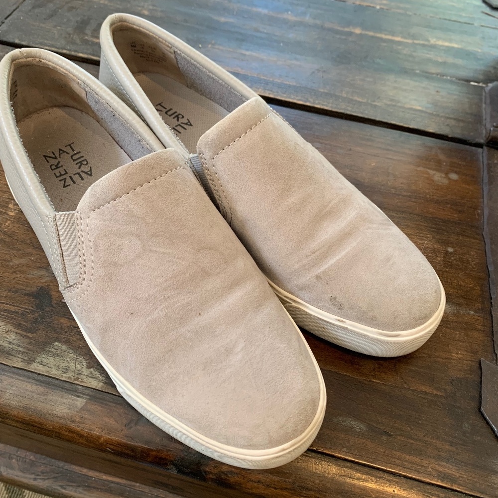 Naturalizer Womens Aileen Suede and Leather Gray Size 9
